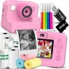 Fotoaparát ZeeTech Digitálny fotoaparát s tlačiarňou pre deti, ružový Fotoaparát ZeeTech Digitálny fotoaparát s tlačiarňou pre deti, ružový