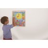 Bigjigs Toys Anglický magnetický kalendár s hodinami Bigjigs Toys Anglický magnetický kalendár s hodinami