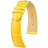 Kožený remienok Hirsch London L 04207072-1, žltý, aligátorová koža, dĺžka L, Quick Release 20 mm Kožený remienok Hirsch London L 04207072-1, žltý, aligátorová koža, dĺžka L, Quick Release 20 mm