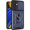 Hurtel Hybridní kryt kamery s krytem kamery a kovovým kroužkem pro Samsung Galaxy S25 - modrý Hurtel Hybridní kryt kamery s krytem kamery a kovovým kroužkem pro Samsung Galaxy S25 - modrý