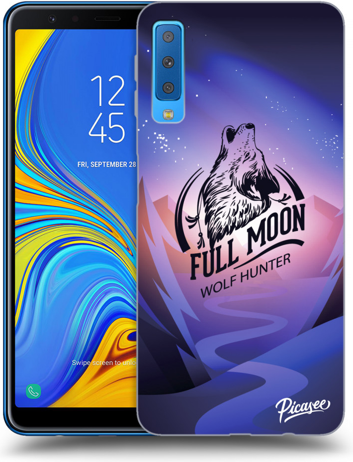 Púzdro Picasee silikónové Samsung Galaxy A7 2018 A750F - Wolf čiré