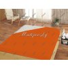 Matějovský plachta froté oranžová 100x200