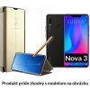 Otváracie Púzdro Luxria Clear View pre Huawei - Zlaté pre Huawei: Nova 3 Otváracie Púzdro Luxria Clear View pre Huawei - Zlaté pre Huawei: Nova 3