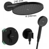 HG Set 2 - Sprchový systém pod omietku, komplet - zmiešavacia batéria, čierna matná HG Set 2 - Sprchový systém pod omietku, komplet - zmiešavacia batéria, čierna matná
