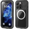AppleMix Kryt SHELLBOX pre Apple iPhone 16 Pro - vodotesný - podpora MagSafe - plast / guma - čierny / priehľadný AppleMix Kryt SHELLBOX pre Apple iPhone 16 Pro - vodotesný - podpora MagSafe - plast / guma - čierny / priehľadný