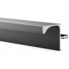 Horizontálny profil Gola pre horné skrinky, 3000 mm, čierna matná 3m Horizontálny profil Gola pre horné skrinky, 3000 mm, čierna matná 3m