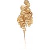Vetvička MagicHome Vianoce, s bobuľkami, zlatá, 27 cm Vetvička MagicHome Vianoce, s bobuľkami, zlatá, 27 cm