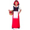 Červená Karkulka s šatkou a zásterou - vek 7 - 9 rokov - 125 - 135 cm Červená Karkulka s šatkou a zásterou - vek 7 - 9 rokov - 125 - 135 cm