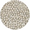 FunCakes Jemné perličky metalické strieborné Soft Pearls Metallic Silver 55 g