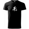 Orientačný beh muž-žena - Klasické pánske tričko vyššej gramáže - 3XL ( Čierna ) Orientačný beh muž-žena - Klasické pánske tričko vyššej gramáže - 3XL ( Čierna )