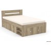 Drevona, posteľ REA LARISA 120, dub CANYON Drevona, posteľ REA LARISA 120, dub CANYON