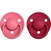 BIBS De Lux cumlíky zo silikónu 2ks Variant: Coral/Ruby BIBS De Lux cumlíky zo silikónu 2ks Variant: Coral/Ruby