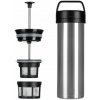 Espro French press kávovar ULTRALIGHT PRESS P0 470 ml, strieborná, brúsená nerezová oceľ Espro French press kávovar ULTRALIGHT PRESS P0 470 ml, strieborná, brúsená nerezová oceľ