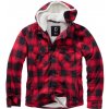 BRANDIT bunda Lumberjacket hooded Červeno-čierna Veľkosť: XXL BRANDIT bunda Lumberjacket hooded Červeno-čierna Veľkosť: XXL