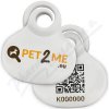 Pet2Me identifikačný medailónik 3x3 cm Pet2Me identifikačný medailónik 3x3 cm