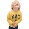 Detská mikina GAP, V-FRCH OVERSIZED LOGO CREW žltá,tmavo modrá, 2Y Detská mikina GAP, V-FRCH OVERSIZED LOGO CREW žltá,tmavo modrá, 2Y