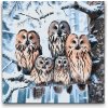 Vymalujsisam.sk Maľovanie podľa čísiel - Sovia rodina v zime Veľkosť: 50x50cm, Rám: Okrúhla kartónová doska Vymalujsisam.sk Maľovanie podľa čísiel - Sovia rodina v zime Veľkosť: 50x50cm, Rám: Okrúhla kartónová doska