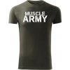 Dragowa fitness tričko muscle army olivové Dragowa fitness tričko muscle army olivové