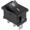 XTREME Kolískový vypínač ON-ON mini čierny