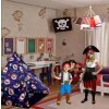 Detský stan tipi s motívom žralokov 150 × 150 × 125 cm Detský stan tipi s motívom žralokov 150 × 150 × 125 cm