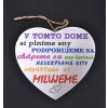 Tabuľka drevená srdce 20cm V tomto dome Tabuľka drevená srdce 20cm V tomto dome