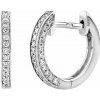 Silvego Diamantové náušnice (0,20 ct) kruhy Tamica v bielom zlate - ⌀ 10 mm DNN4050EGWD Silvego Diamantové náušnice (0,20 ct) kruhy Tamica v bielom zlate - ⌀ 10 mm DNN4050EGWD