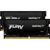 Kingston FURY Impact/ SO-DIMM DDR4/ 16GB/ 3200MHz/ CL20/ 2x8GB/ Black KF432S20IBK2/16 Kingston FURY Impact/ SO-DIMM DDR4/ 16GB/ 3200MHz/ CL20/ 2x8GB/ Black KF432S20IBK2/16