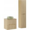 Comad Kúpeľňová zostava Nordic s doskou, umývadlom a skrinkami 60 cm dub cremona Comad Kúpeľňová zostava Nordic s doskou, umývadlom a skrinkami 60 cm dub cremona