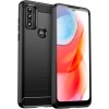 Karbónové puzdro Flexibilný kryt a obal Motorola Moto G Play 2022 čierne Karbónové puzdro Flexibilný kryt a obal Motorola Moto G Play 2022 čierne