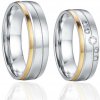 Steel Wedding Snubné prstene z chirurgickej ocele SPPL031 veľkosť: 52