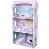 ECOTOYS Drevený domček pre bábiky ružový ECOTOYS Drevený domček pre bábiky ružový