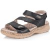 Dámske sandále RIEKER V2202-00 čierna S5 37 Dámske sandále RIEKER V2202-00 čierna S5 37