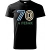 70 a fešák - Klasické pánske tričko vyššej gramáže - M ( Čierna ) 70 a fešák - Klasické pánske tričko vyššej gramáže - M ( Čierna )