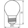 Kanlux 35275 E27 6W 60W malá guľa G45 LED svetelný zdroj filament 806lm 4000K 320° Kanlux 35275 E27 6W 60W malá guľa G45 LED svetelný zdroj filament 806lm 4000K 320°