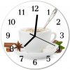 Nástenné sklenené hodiny Šálka anízu fi 30 cm Nástenné sklenené hodiny Šálka anízu fi 30 cm