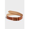 Gant opasok CROCO WAIST BELT hnedá