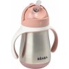 Beaba Hrnček termoizolačný so slamkou nerez 250ml Pink Beaba Hrnček termoizolačný so slamkou nerez 250ml Pink