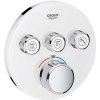 Grohe Grohtherm SmartControl - Termostatická vaňová batéria pod omietku s 3 ventilmi, mesačná biela - 29904LS0 Grohe Grohtherm SmartControl - Termostatická vaňová batéria pod omietku s 3 ventilmi, mesačná biela - 29904LS0
