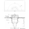 Strešný vpust priamy s ohrevom TWE PVC S Typ: 75 PVC S - DN 70 Strešný vpust priamy s ohrevom TWE PVC S Typ: 75 PVC S - DN 70