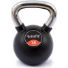 TRINFIT Kettlebell kov / guma s chrom madlem PREMIUM 18 kg TRINFIT Kettlebell kov / guma s chrom madlem PREMIUM 18 kg