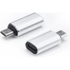 Redukcia USB TYP C/micro USB farba strieborná Redukcia USB TYP C/micro USB farba strieborná