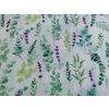 Dekoračné látka LISTY zelené šírka 140 cm Dekoračné látka LISTY zelené šírka 140 cm