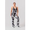 Nebbia Tvarujúci Flared overal OWN THE GYM 397 - white camo - M Nebbia Tvarujúci Flared overal OWN THE GYM 397 - white camo - M