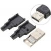 USB konektor TYP A na kábel + plastový kryt USB konektor TYP A na kábel + plastový kryt
