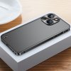 Puzdro pre iPhone 14 s kovovým čiernym rámom matné Puzdro pre iPhone 14 s kovovým čiernym rámom matné