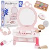 CLASSIC WORLD Drevený toaletný stolík pre dievčatá so zrkadlom + žehlička 11 acc CLASSIC WORLD Drevený toaletný stolík pre dievčatá so zrkadlom + žehlička 11 acc