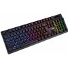 Polomechanická herná klávesnica C-TECH Iris (GKB-08), casual gaming, CZ/SK, duhové podsvietenie, USB GKB-08