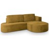 Rohová rozkladacia sedačka Cortio - horčicová Strana: Ľavá Rohová rozkladacia sedačka Cortio - horčicová Strana: Ľavá