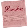 Froté osuška Bellatex s výšivkou mena, bordová, 70x140 cm Froté osuška Bellatex s výšivkou mena, bordová, 70x140 cm