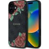 Guess PU Leather 4G Roses MagSafe pre iPhone 16 Black
